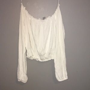 White off the shoulder top
